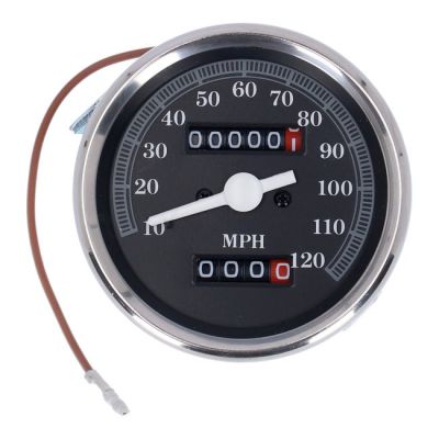 500516 - MCS FX speedometer MPH. 2:1 ratio. Late style face