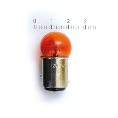 500771 - MCS Turn signal bulb, small diameter. Amber lens. 21cp/6cp