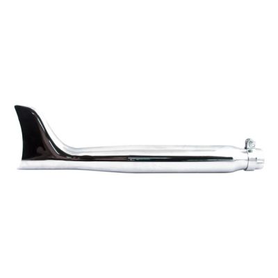 500948 - MCS Fishtail universal muffler 22" long chrome