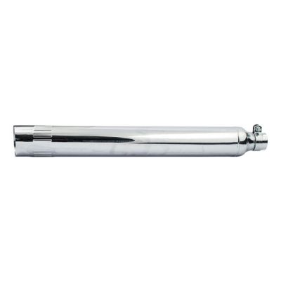 500949 - MCS 70-84 OEM style Electra ribbed muffler 28" long chrome