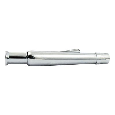 500981 - MCS Trumpet universal straight muffler 18-1/2" long chrome