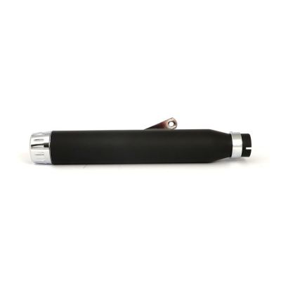 501102 - HIGHWAY HAWK Rage universal muffler 17" long black with chrome end cap