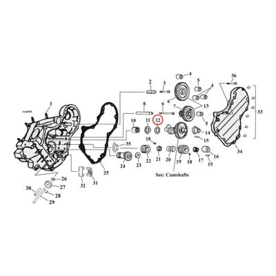 501900 - MCS Thrust washer camshaft. .065"