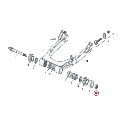 502085 - GARDNER-WESTCOTT 7/16-20 nyloc lock nut. Chrome