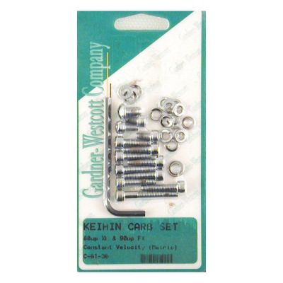 503226 - GARDNER-WESTCOTT GW, Keihin CV floatbowl mount kit. Chrome allen