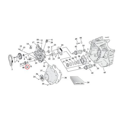 503587 - Andrews, cam drive gear 17T