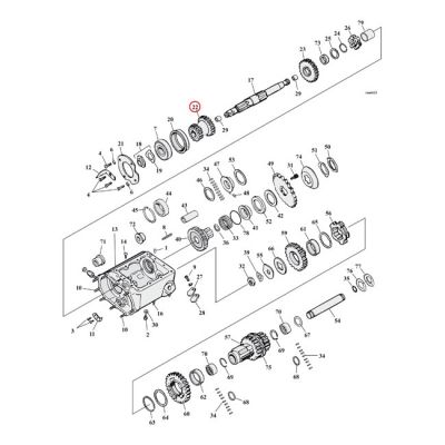 503642 - Andrews, 2.44 close ratio 1st gear set