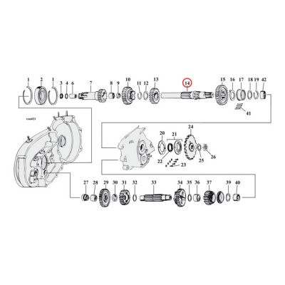 503652 - Andrews, transmission mainshaft XL