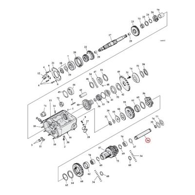 503785 - Andrews, 4-speed transmission countershaft