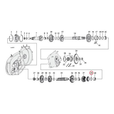 504770 - MCS Thrust washer, countershaft 1st gear .055"