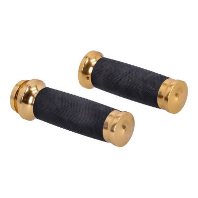 504777 - MCS Handlebar grip set, Caliber. Brass