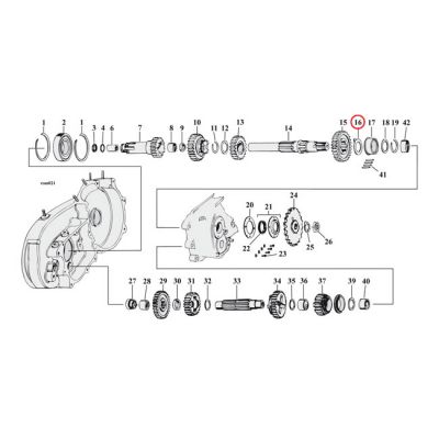 504820 - MCS THRUST WASHER MAINSHAFT, RIGHT .055 INCH