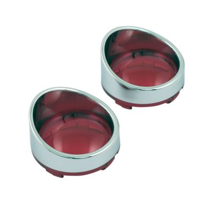 505089 - MCS Turn signal lens set, with visor. Red lens