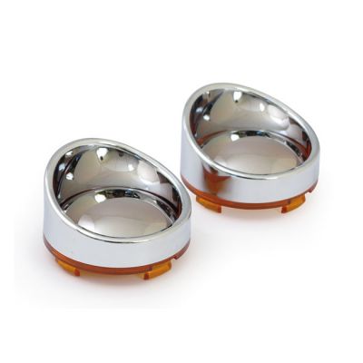 505103 - MCS Turn signal lens set with visor. Mirror amber lens