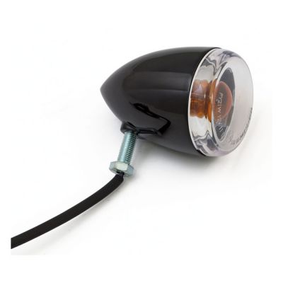 505127 - MCS Late-style turn signal assembly. Rear. Gloss black