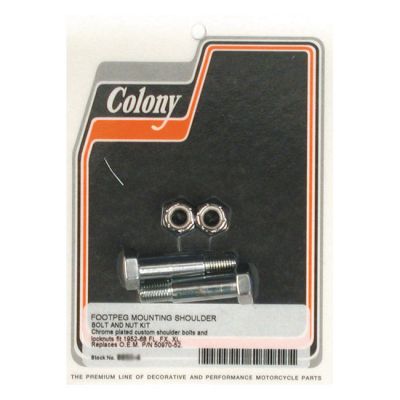 505216 - Colony, foot peg mount kit. Chrome