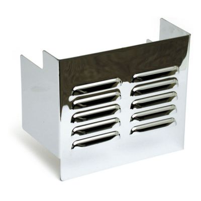 505445 - MCS Battery side cover, louvered. Chrome