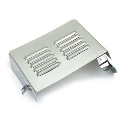 505455 - MCS Battery side cover. Chrome. Louvered