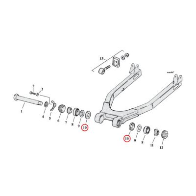 507170 - MCS DUST SHIELD, SWINGARM BEARING