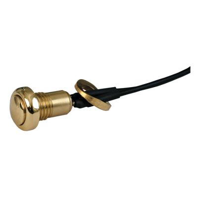 508637 - MCS Smooth push button switch. Polished brass