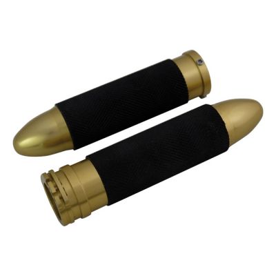 509011 - MCS Handlebar grip set, Bullet. Gold