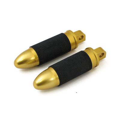 509014 - MCS Bullet foot peg set. Brass