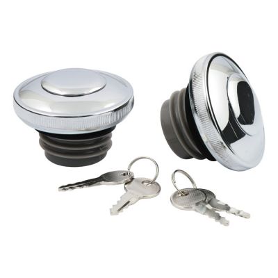509953 - MCS Gas cap set with lock, chrome