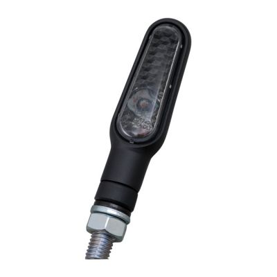 510123 - Daytona, D-Light mini LED turn signal set. Black, smoke lens