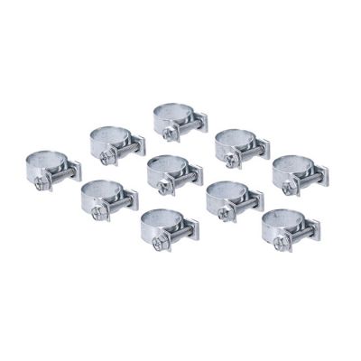510473 - Aba hose clamps, 17mm for 3/8" hose. Zinc plated