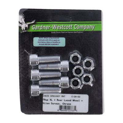 510690 - GARDNER-WESTCOTT REAR SPROCKET MOUNT KIT, ALLEN CHR