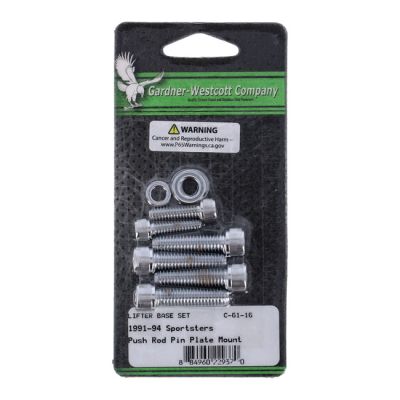 510696 - GARDNER-WESTCOTT GW, tappet block mount kit. Allenhead, chrome