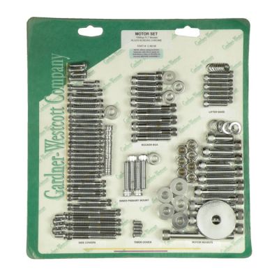 510843 - GARDNER-WESTCOTT GW MOTOR SCREW SET, CHROME ALLEN