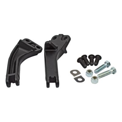 511302 - MCS Dyna passenger foot peg mount bracket kit. Black