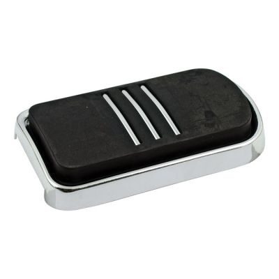 511582 - MCS Brake pedal pad, Tri-Rail. Chrome