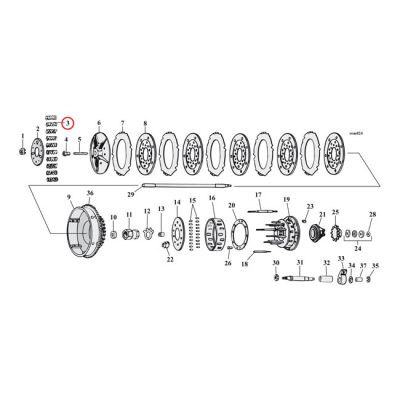 512185 - Barnett, clutch spring set 41-67