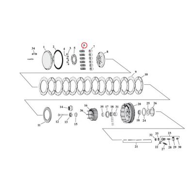 512191 - Barnett, clutch spring set. heavy Duty