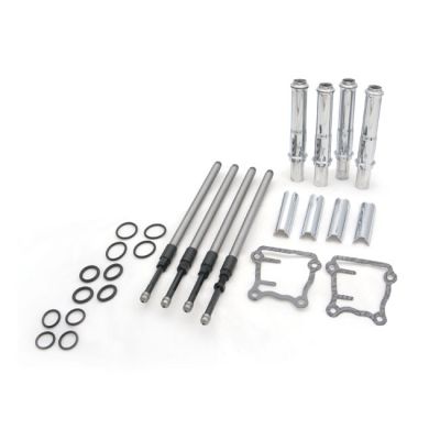 512674 - S&S, Twin Cam Quickee pushrod & cover kit. Chrome
