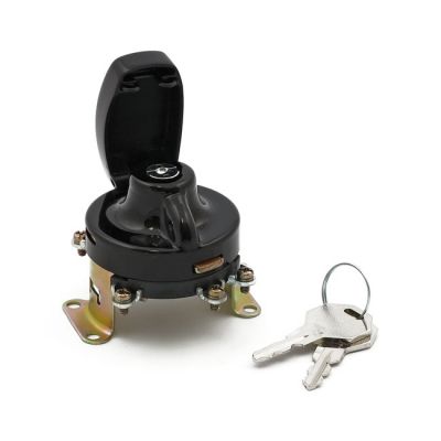 512871 - MCS FL style ignition switch. 5-pole, flat key, black