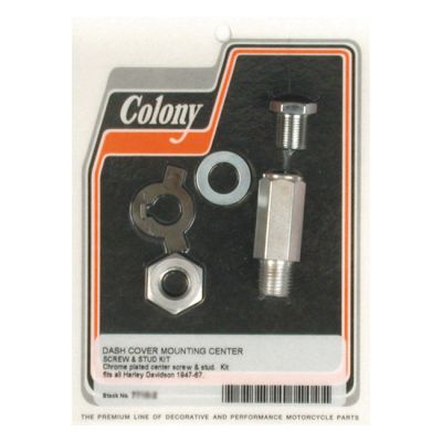 513086 - Colony, dash screw & nut kit. Chrome