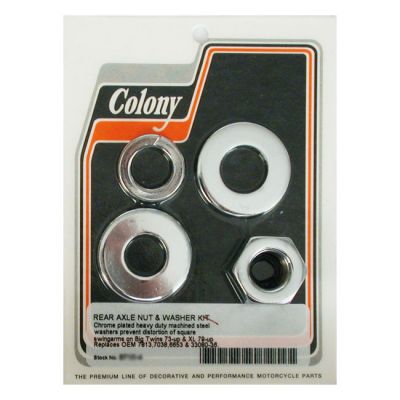 513235 - COLONY AXLE NUT AND WASHER KIT, REAR