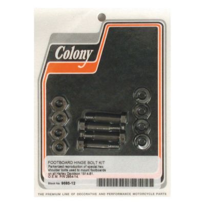 513471 - Colony, rider floorboard hinge bolt mount kit. Hex