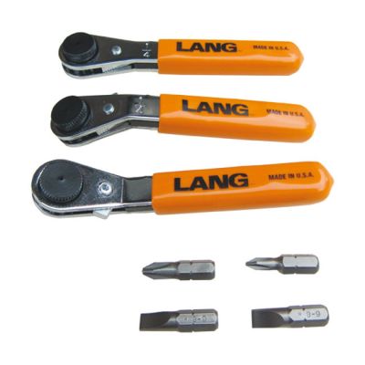 514174 - Lang Tools, mini ratcheting bit wrench. Straight