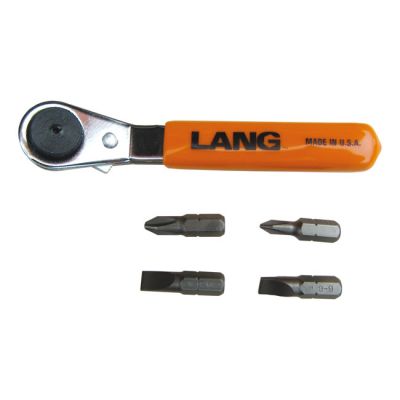 514175 - Lang Tools, mini ratcheting bit wrench. Offset