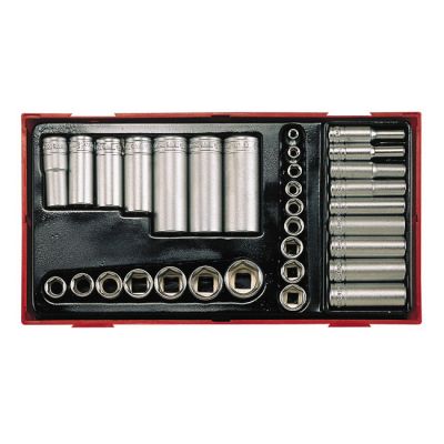 514211 - TENGTOOLS TENG TOOLS, 32PC LONG/SHORT SOCKETS