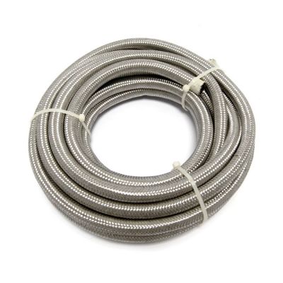 514470 - MCS Braided hose 3/8" (10mm). Stainless clear