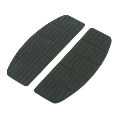 515105 - MCS Traditional shaped floorboard pads. Rider. Black