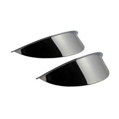 515335 - MCS Smooth headlamp/spotlamp visor. 4-1/2". Chrome