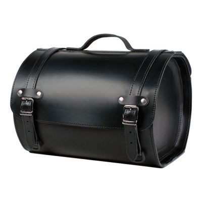 515857 - Ledrie, motorcycle suitcase. Black leather, 26 liter