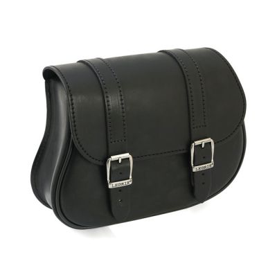 515934 - Ledrie, leather swing arm bag, 5 liter. Black