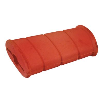 516342 - MCS Repl. rubber for flat kick pedal. Red